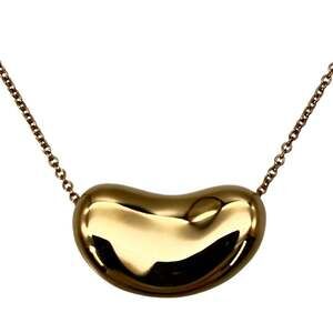 TIFFANY 18k Gold Bean Necklace